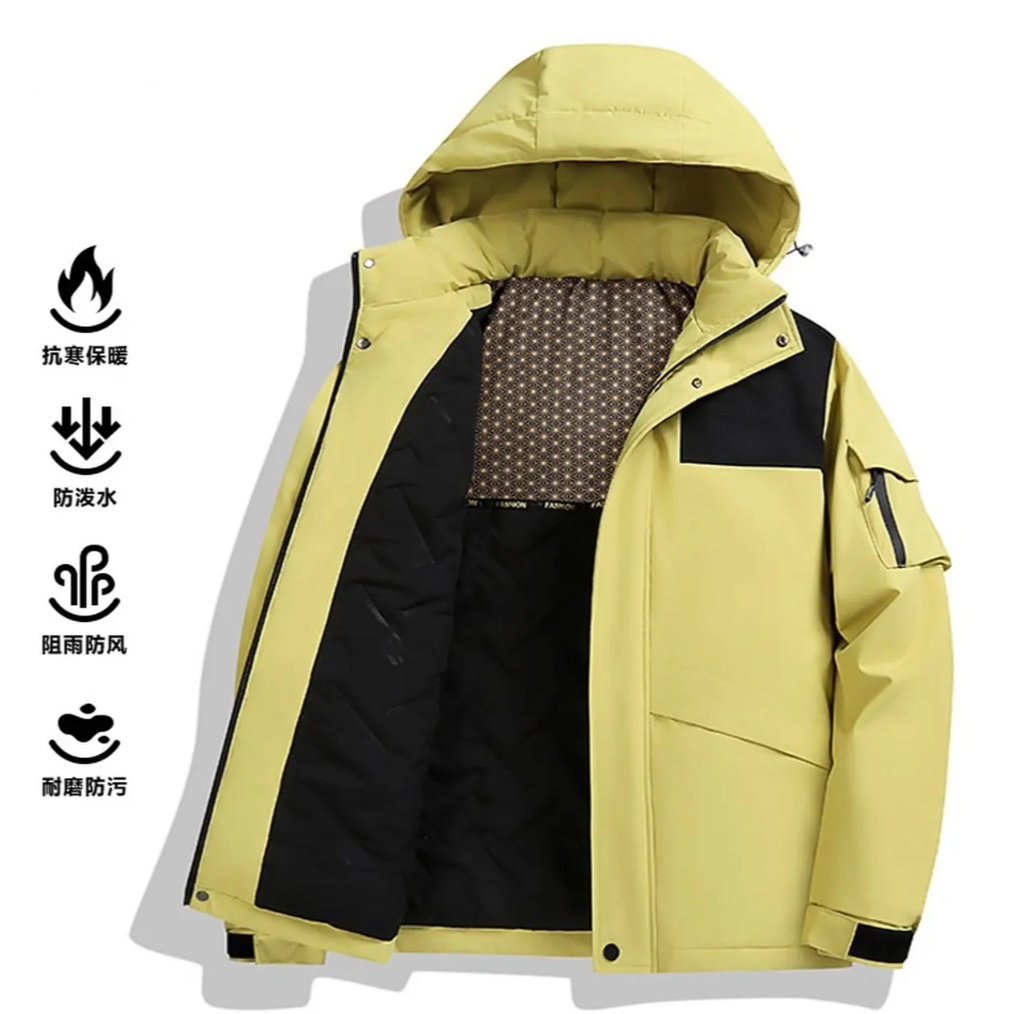 高品质冬季加厚连帽棉服