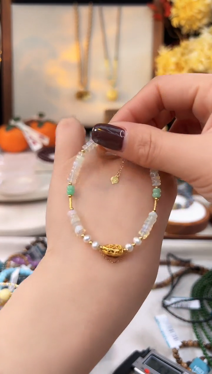 【闪购商品】欧泊手饰18K金镶嵌@@F921L014222