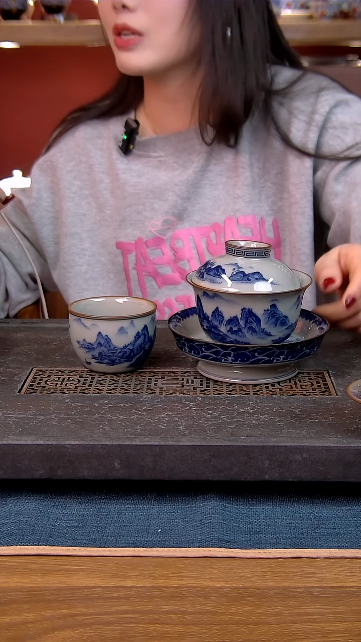 简装家用款2件套 老陶泥开片纹陶瓷茶具