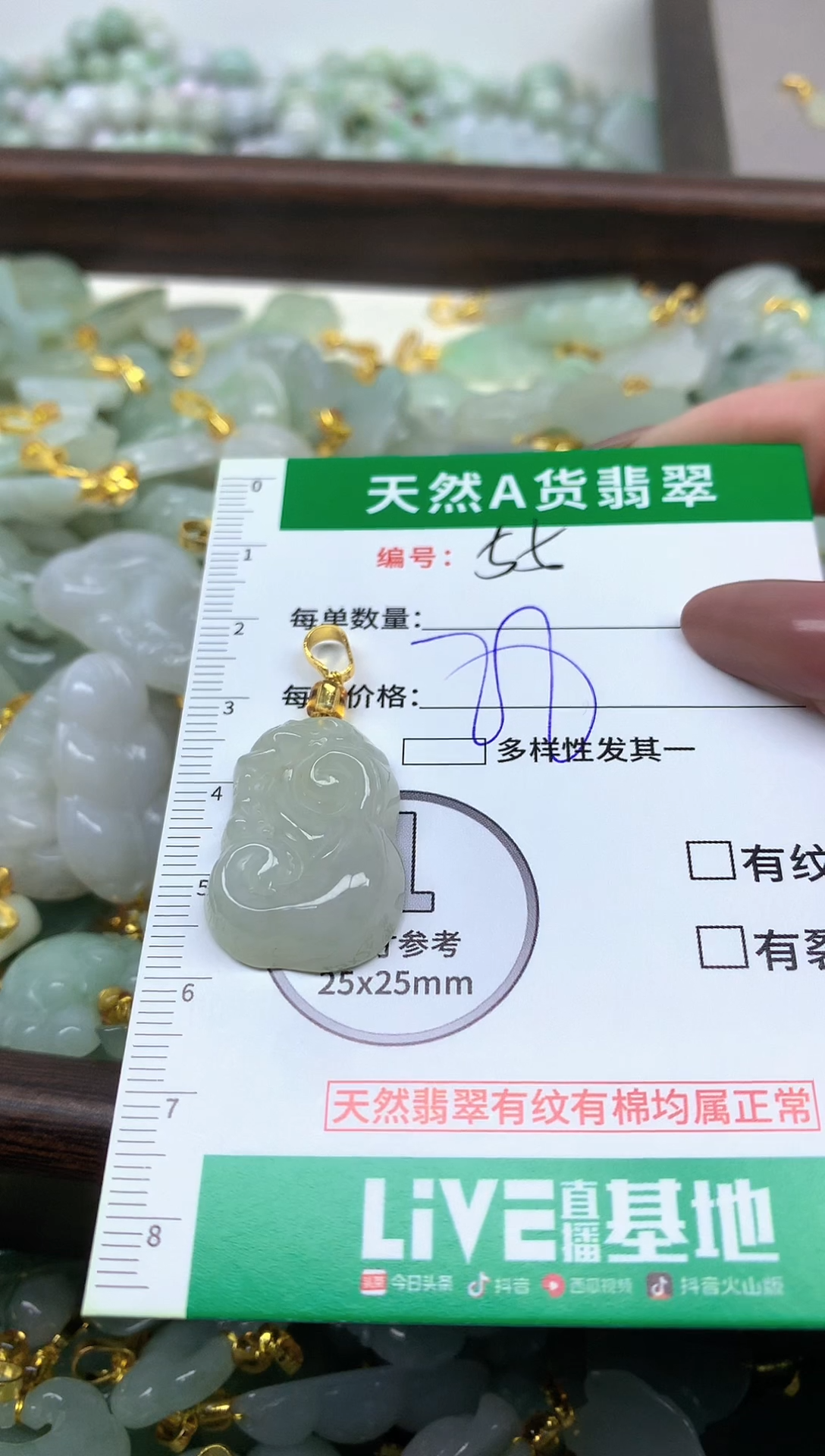 颈饰未镶嵌翡翠未镶嵌a货翡翠-55