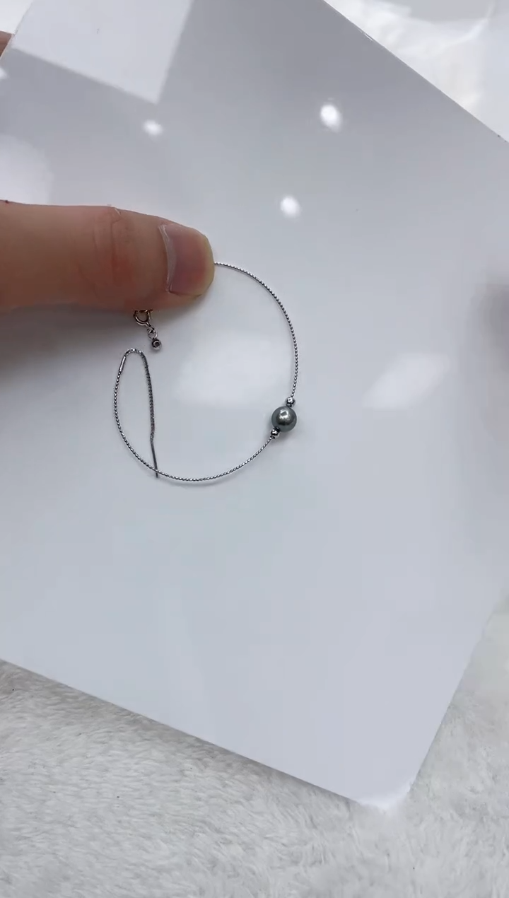 【闪购商品】海水珍珠手镯银S925镶嵌海水珍珠手镯