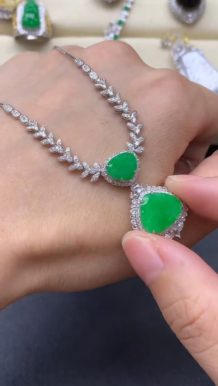 【闪购商品】翡翠颈饰18K金镶嵌616-中国好珍宝