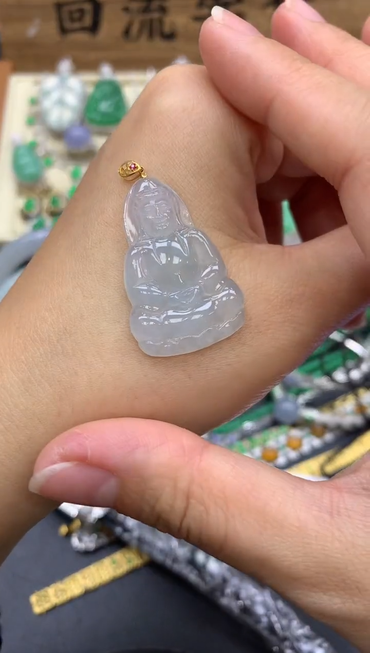 【闪购商品】翡翠颈饰18K金镶嵌77-中国好珍宝