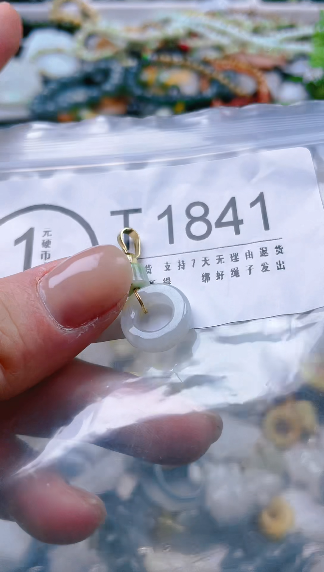 【闪购商品】翡翠颈饰未镶嵌/T/翡翠A货一图一物