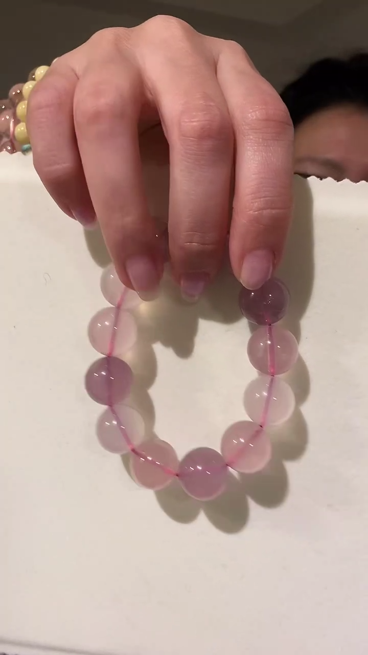 【闪购商品】水晶手链未镶嵌大粉多宝