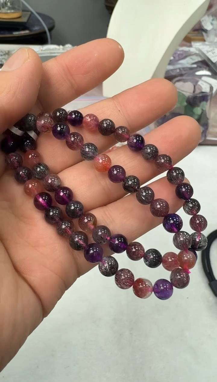 【闪购商品】水晶手链未镶嵌gxl824约6mm多样性发一件