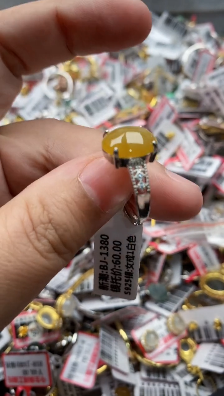 【闪购商品】翡翠戒指银S925镶嵌55555---1