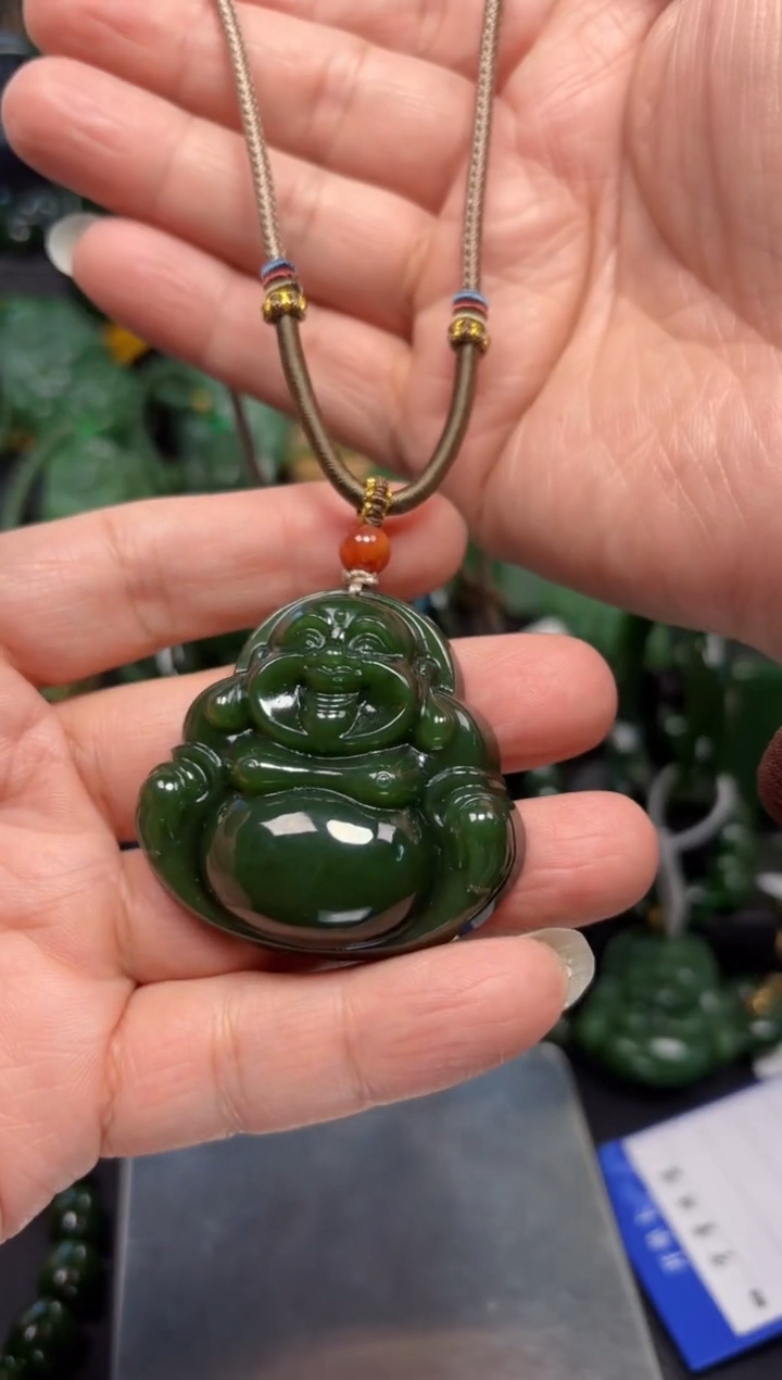 【闪购商品】和田玉（碧玉）吊坠(赠链)未镶嵌1