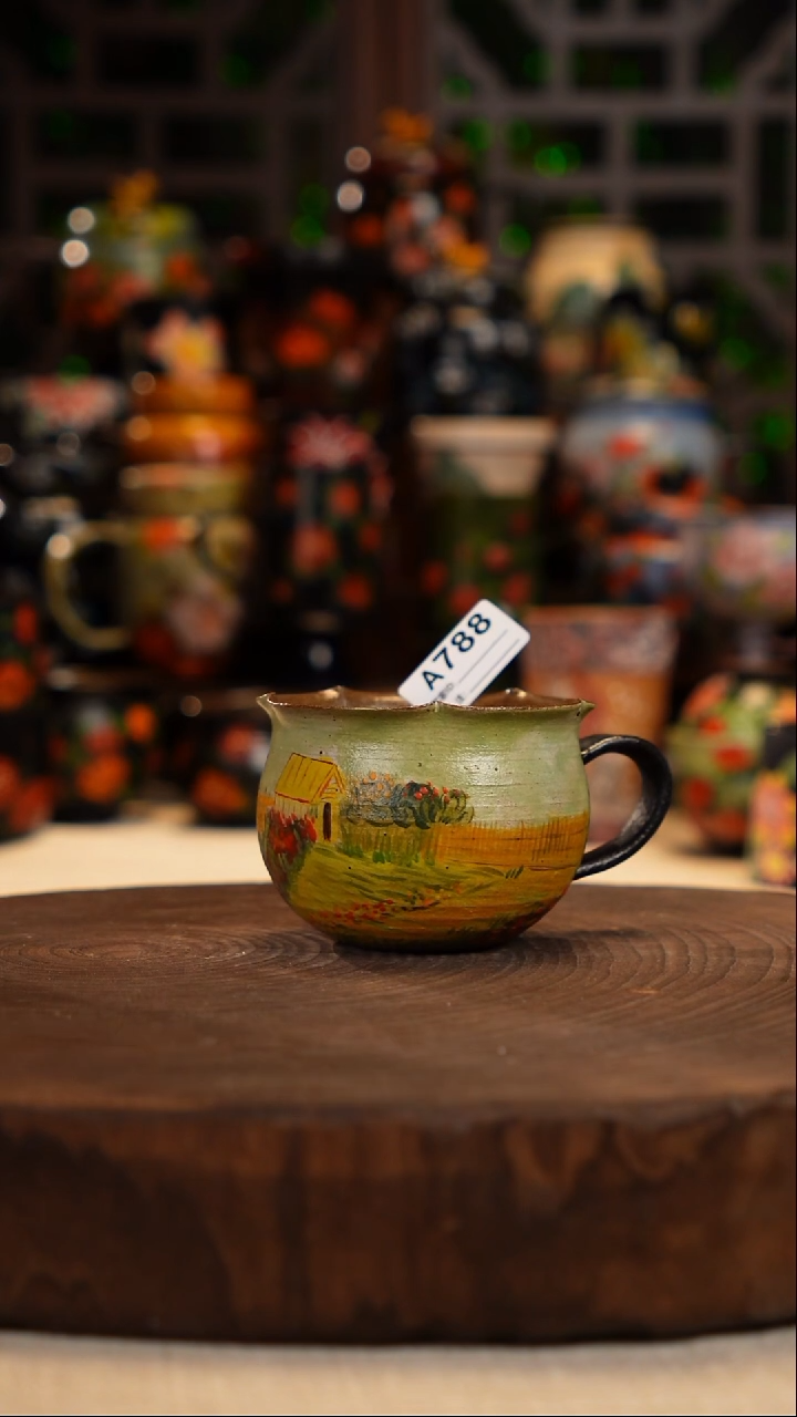 油画   手绘釉下彩788