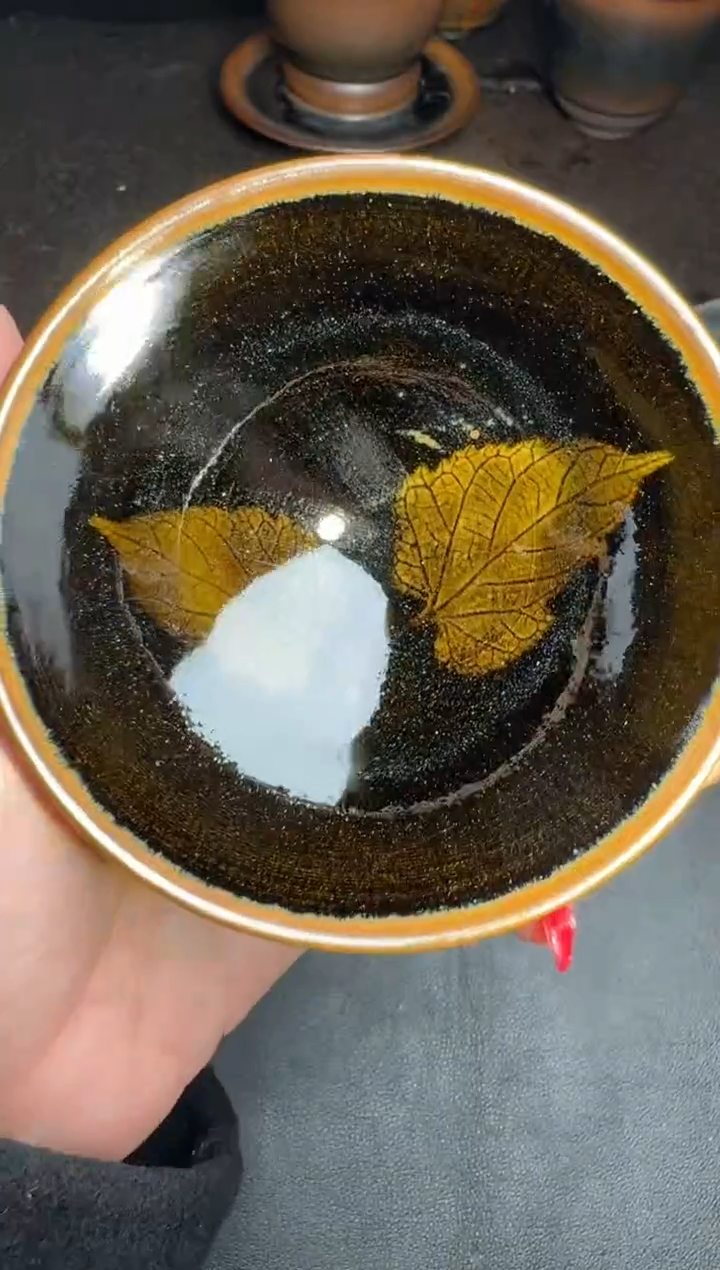 【闪购商品】茶盏廖成义木叶盏60