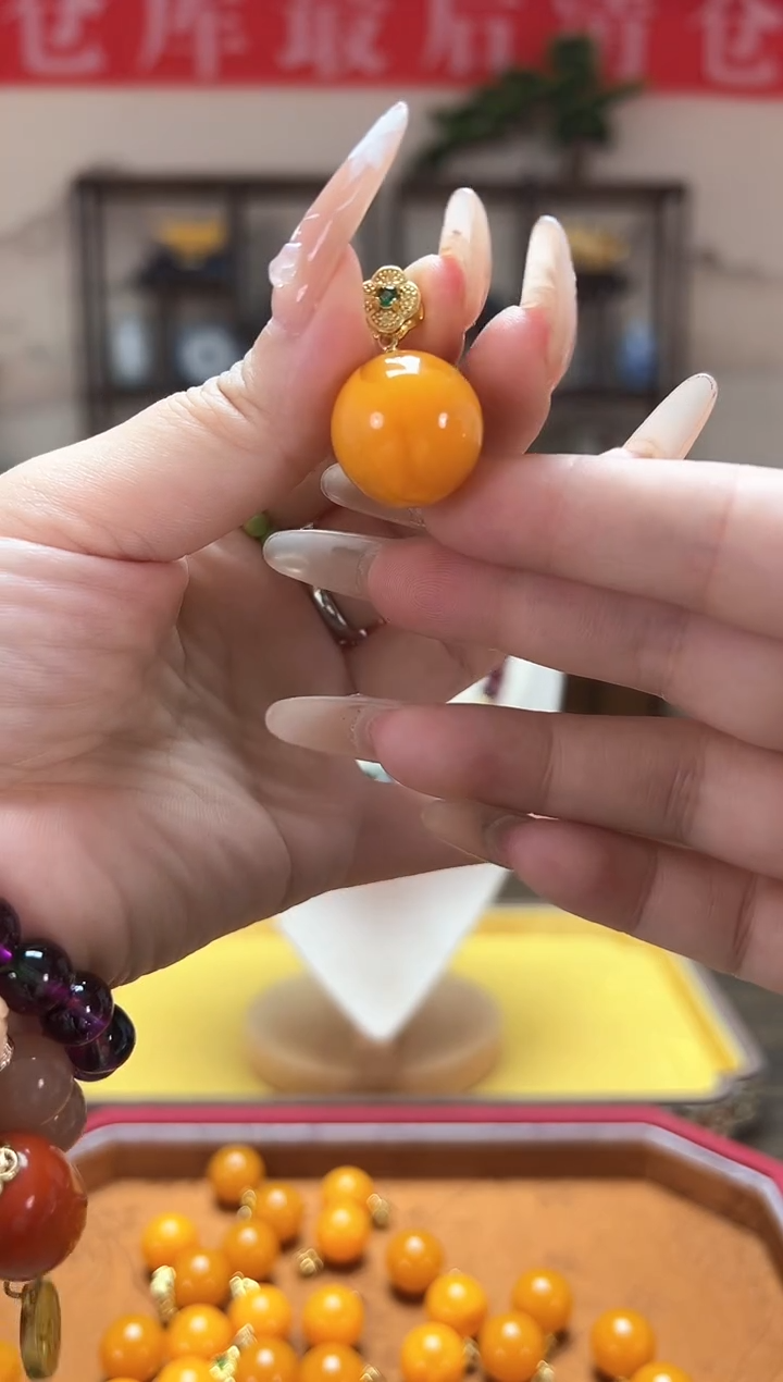 无合金高定珠宝满蜡吊坠ZX1671S48