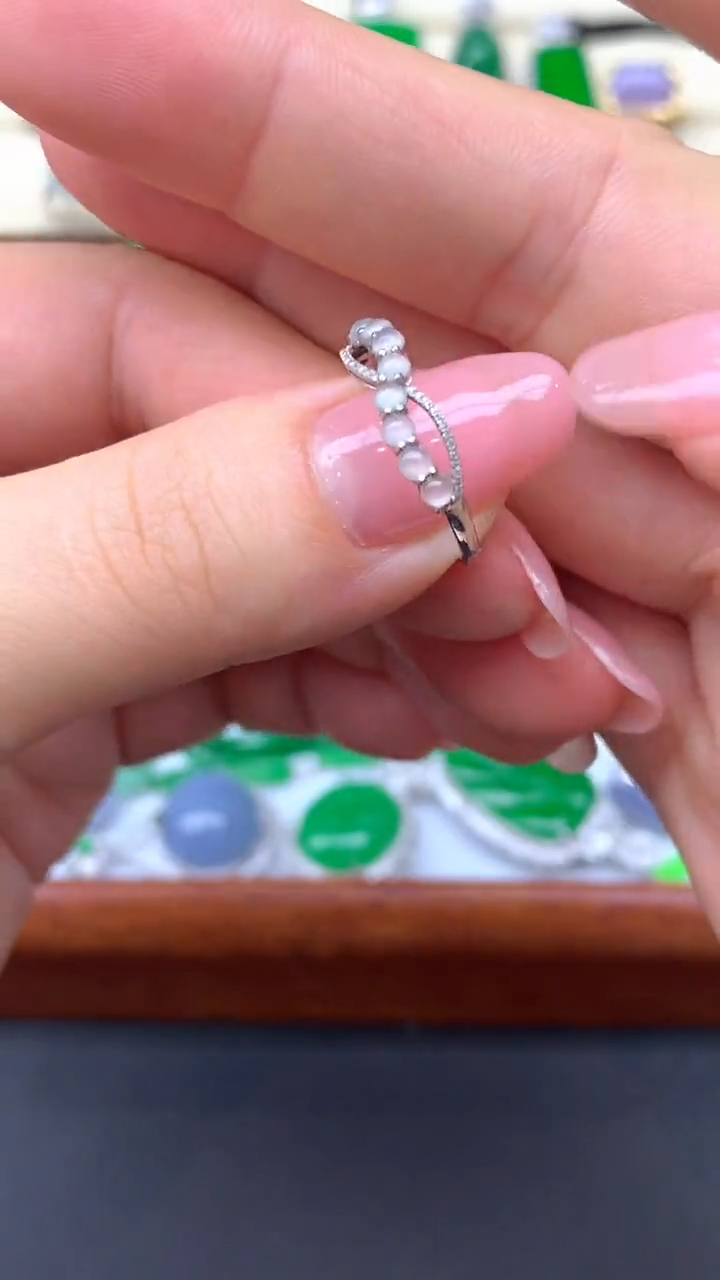 【闪购商品】翡翠戒指18K金镶嵌101-天然翡翠