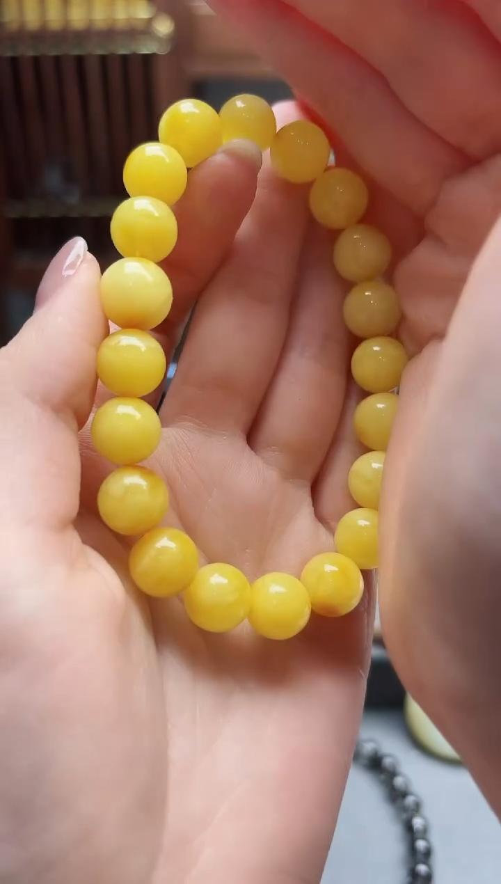 【闪购商品】蜜蜡裸石未镶嵌蜜蜡手串YN