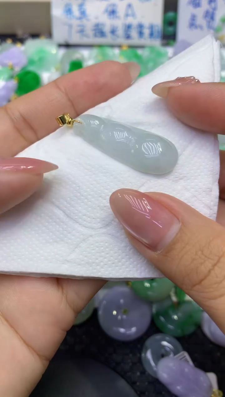 颈饰未镶嵌翡翠天然缅甸A货翡翠