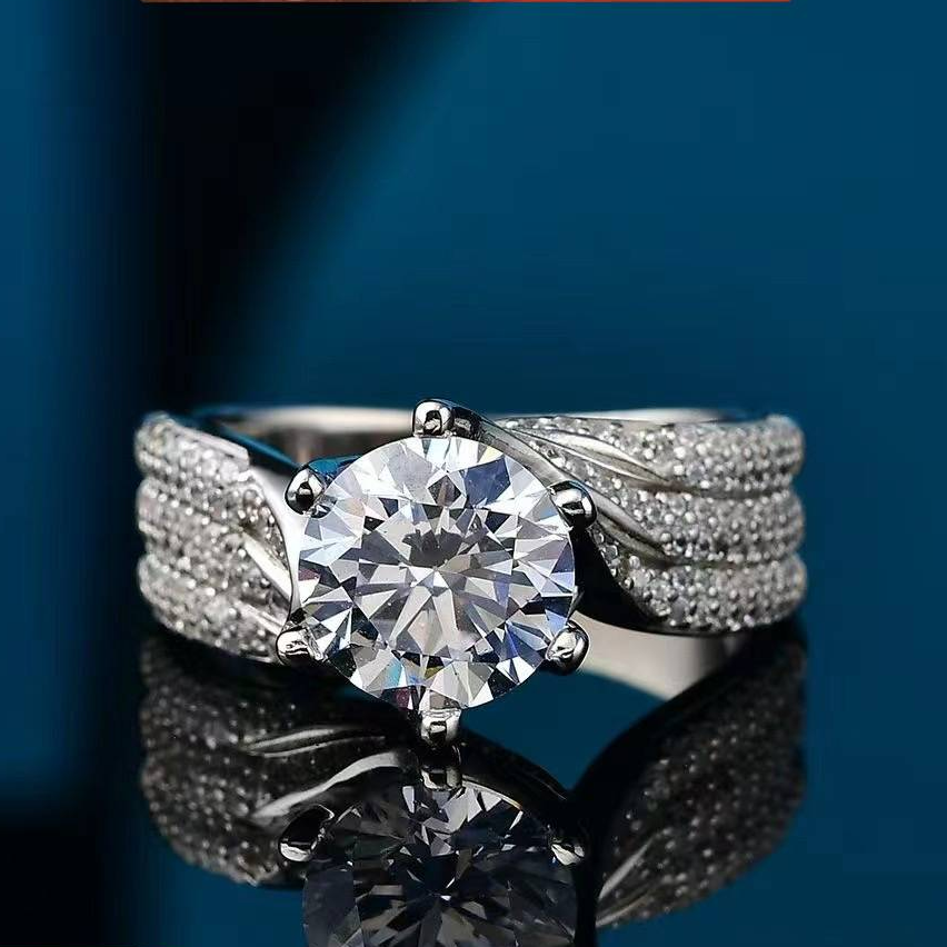 【水贝直发】5ct大女王时尚轻奢女款女戒