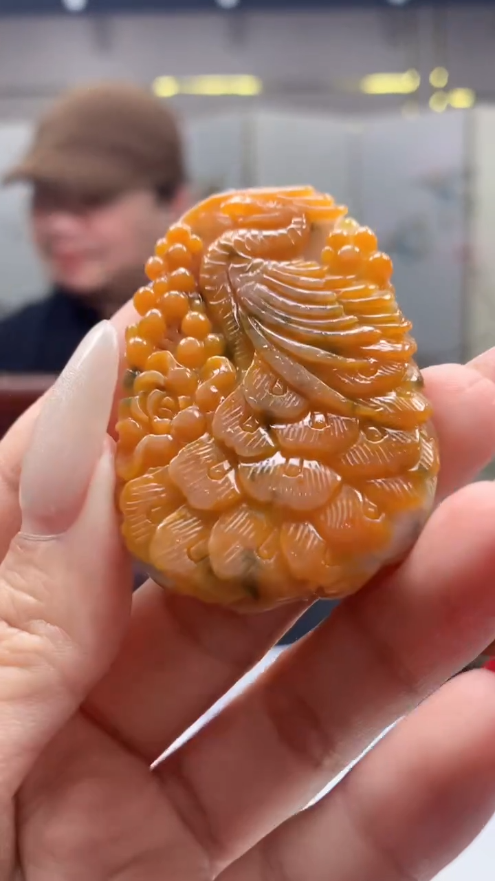 【闪购商品】定制翡翠未镶嵌1062lj-毛货挂件24