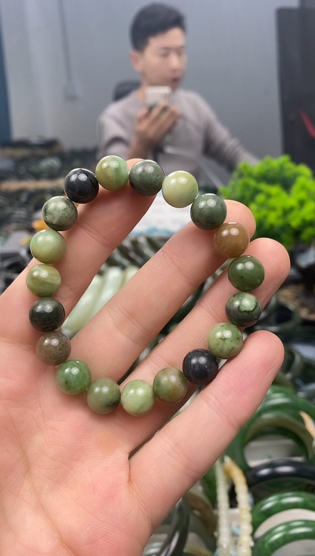 未镶嵌手镯和田玉10mm