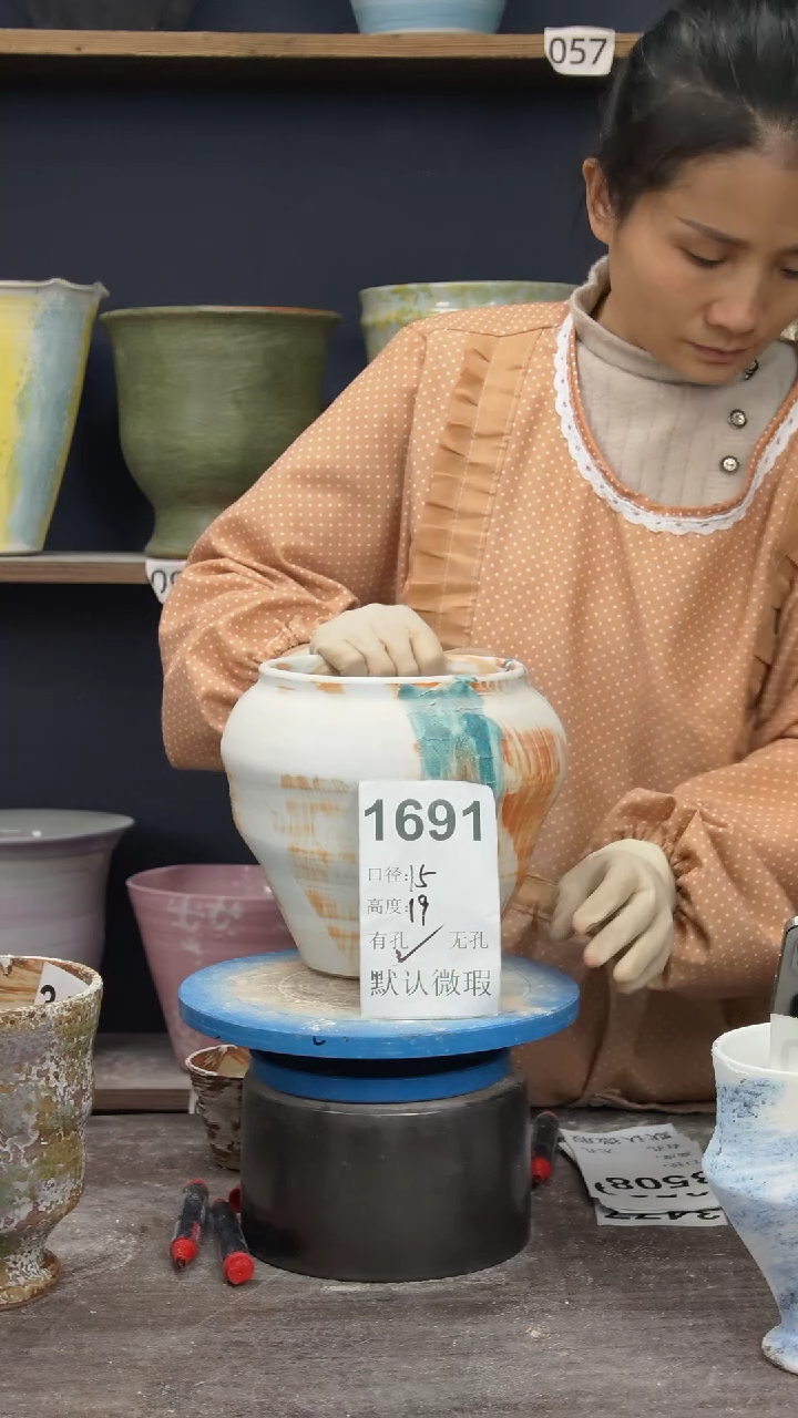 景德镇花盆默认微瑕1691