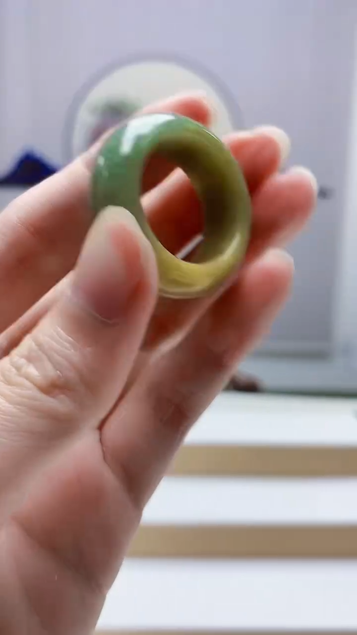 未镶嵌定制翡翠4917zm-毛货挂件扳指142