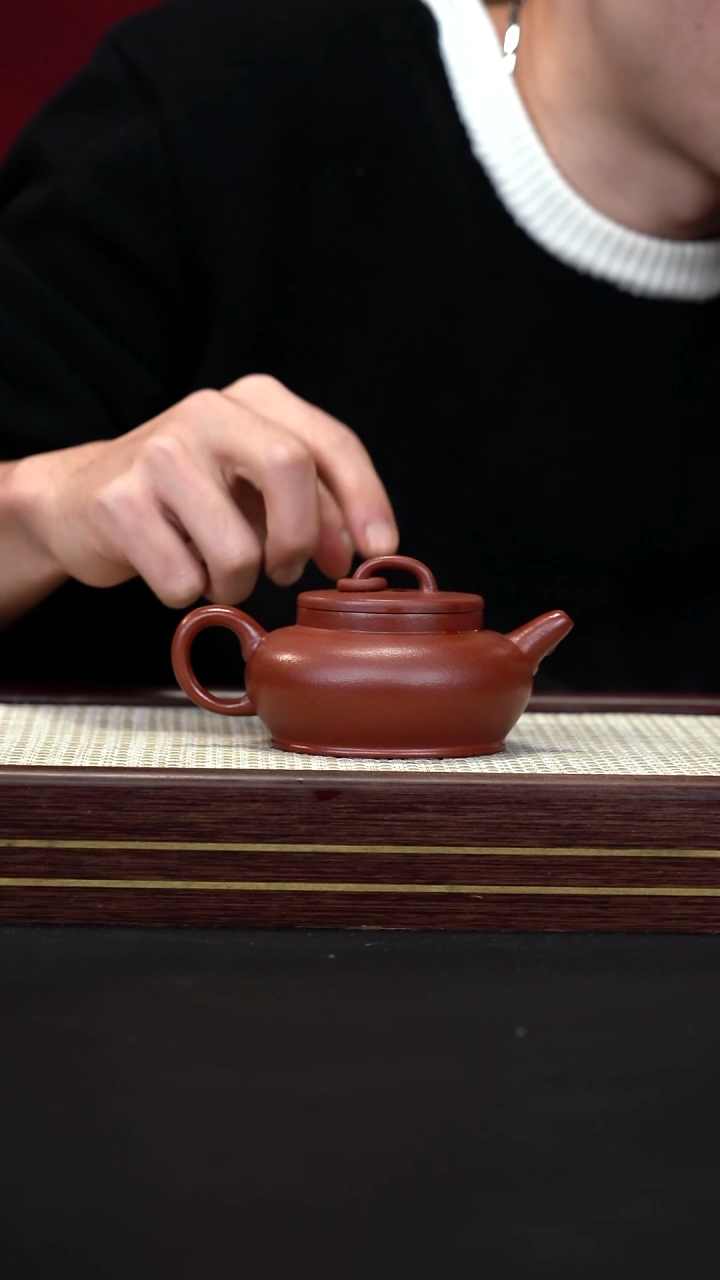 茶壶紫砂SY朱泥 玉环