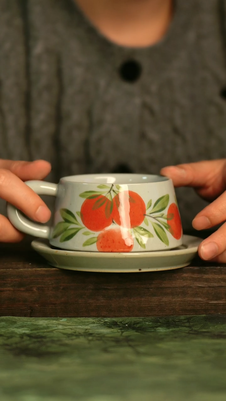 釉下彩手工手绘瓷器青诗集手工手绘瓷器