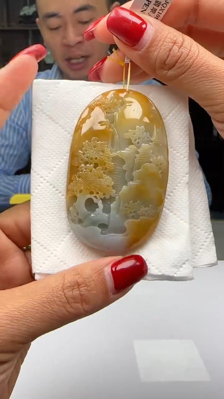 【闪购商品】翡翠颈饰未镶嵌天然翡翠A货吊坠