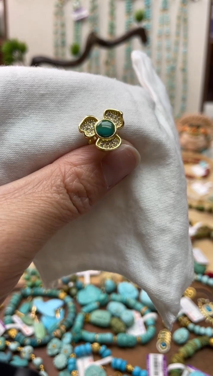 【闪购商品】绿松石珠宝奇石合金56