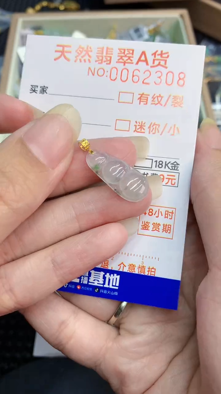 【闪购商品】翡翠颈饰18K金镶嵌000000008