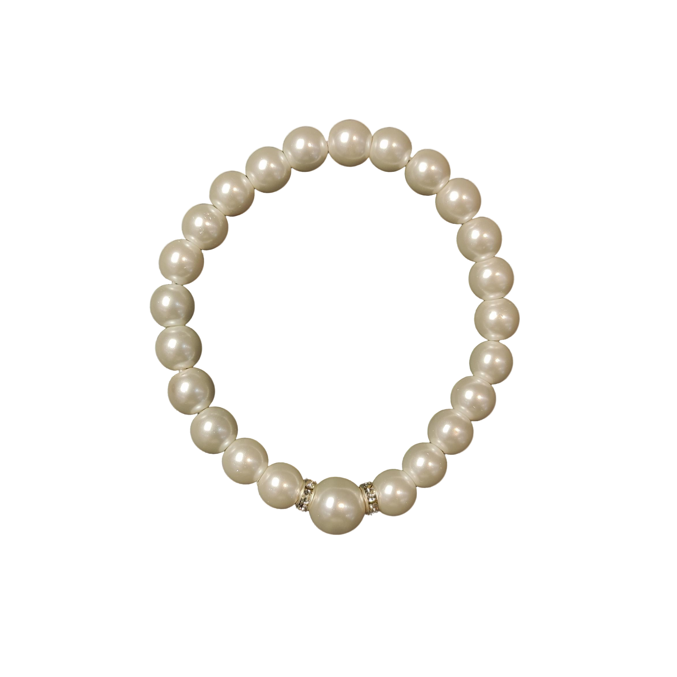 时尚澳洲白色正圆贝珠手串G01-10赠礼盒(多样性发)