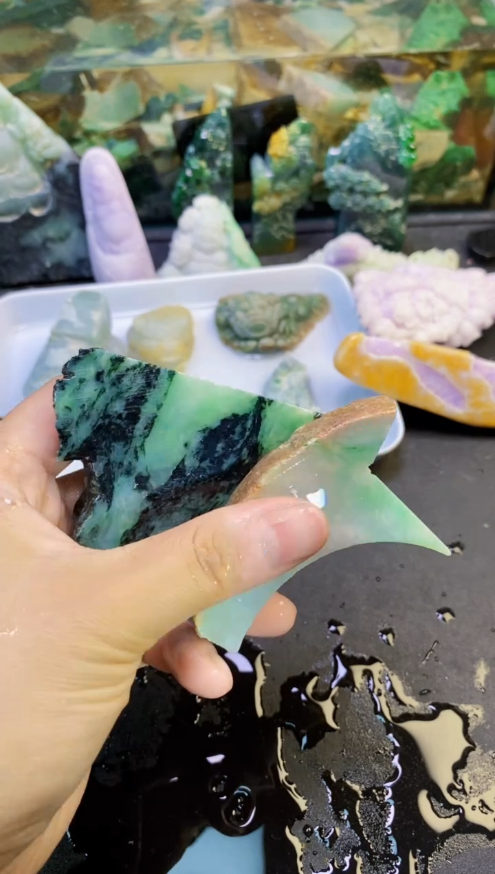 未镶嵌挂件翡翠天然翡翠026