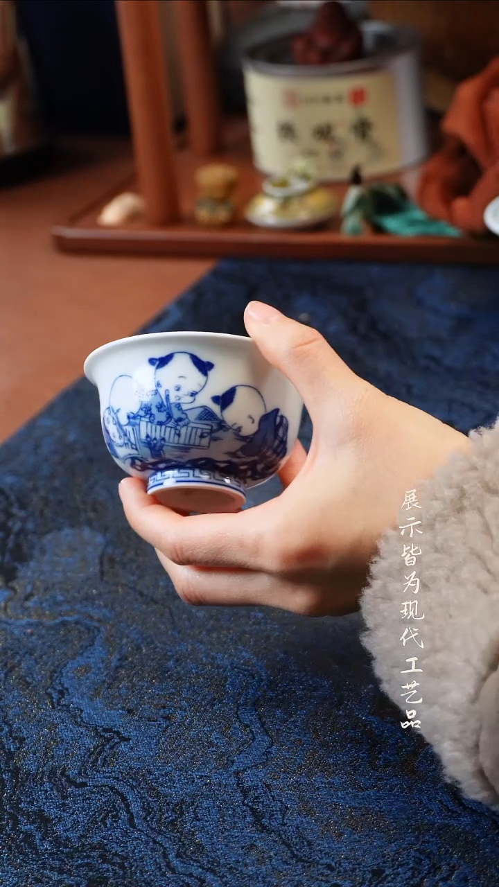 景德镇陶瓷童子小压手