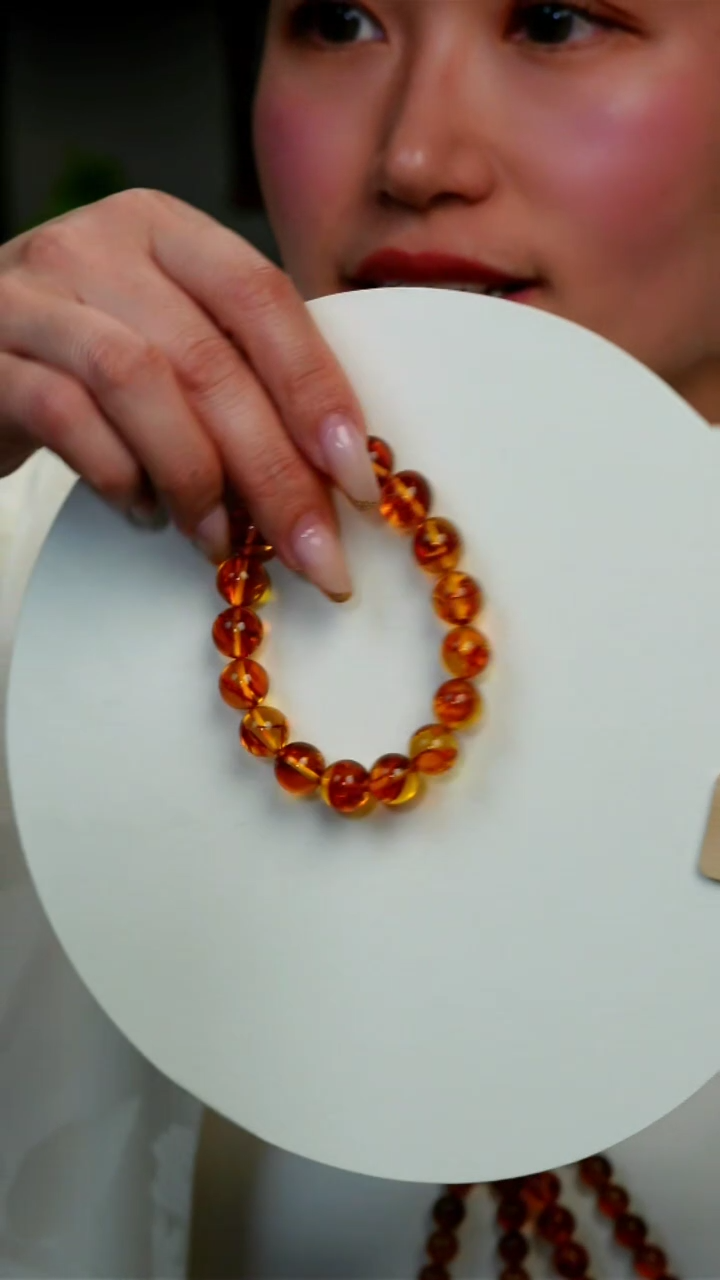 【闪购商品】琥珀手串未镶嵌花珀12MM＋手串