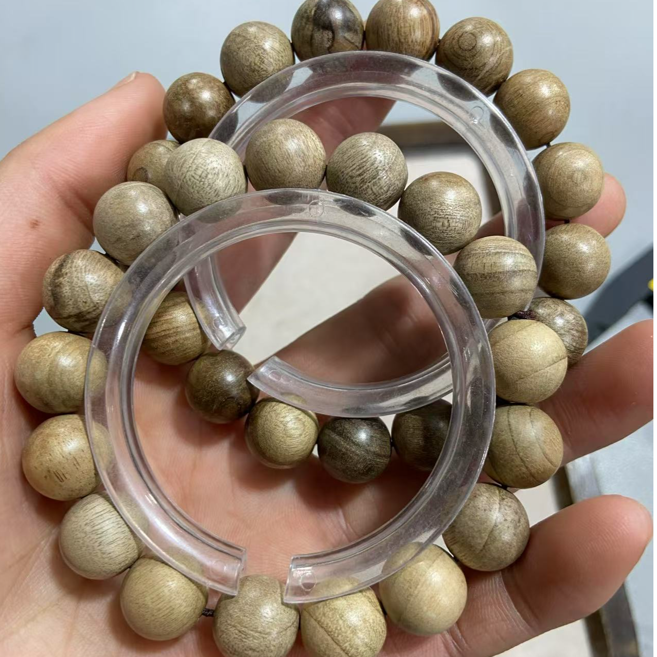 B935金丝楠圆珠卡1.2单圈手串