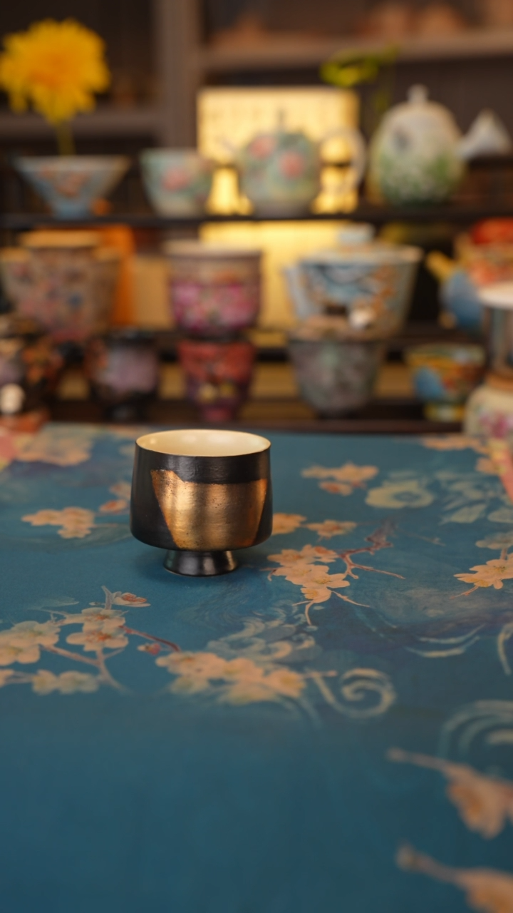 【闪购商品】烧银箔系列 高脚杯