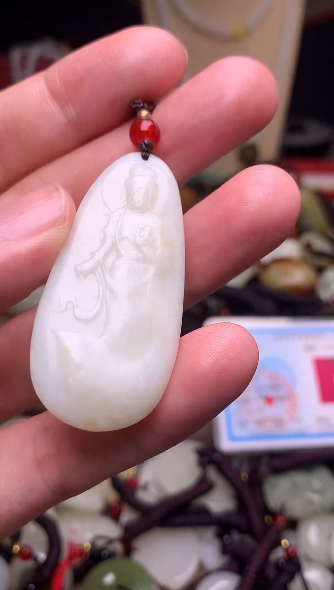 颈饰未镶嵌和田玉新疆料青海料清水和田玉吊坠