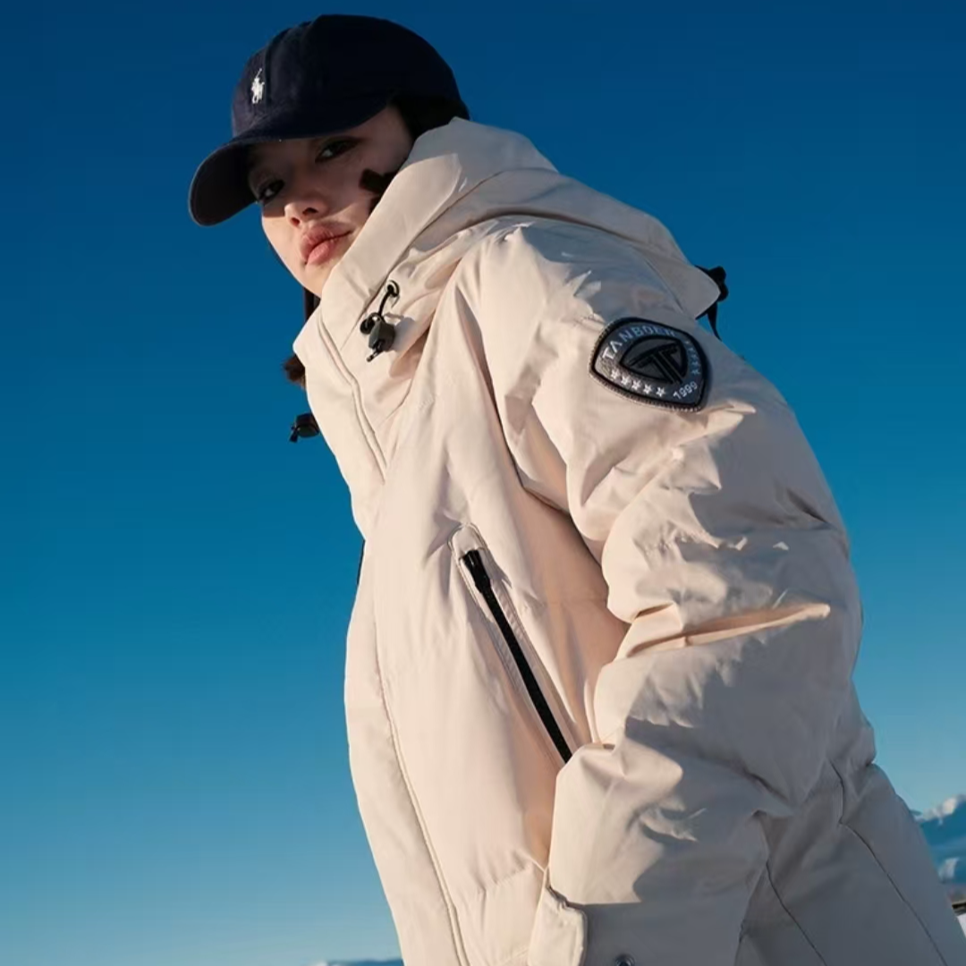 【官方】坦博尔极寒90鹅绒羽绒服男女同款冬季长款防寒情侣外套820D