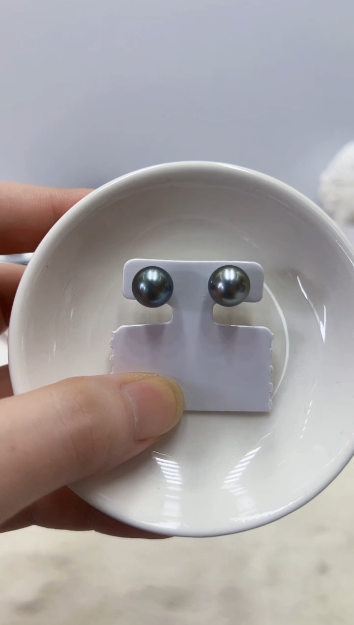 18K金镶嵌海水珍珠DA耳饰@@he218