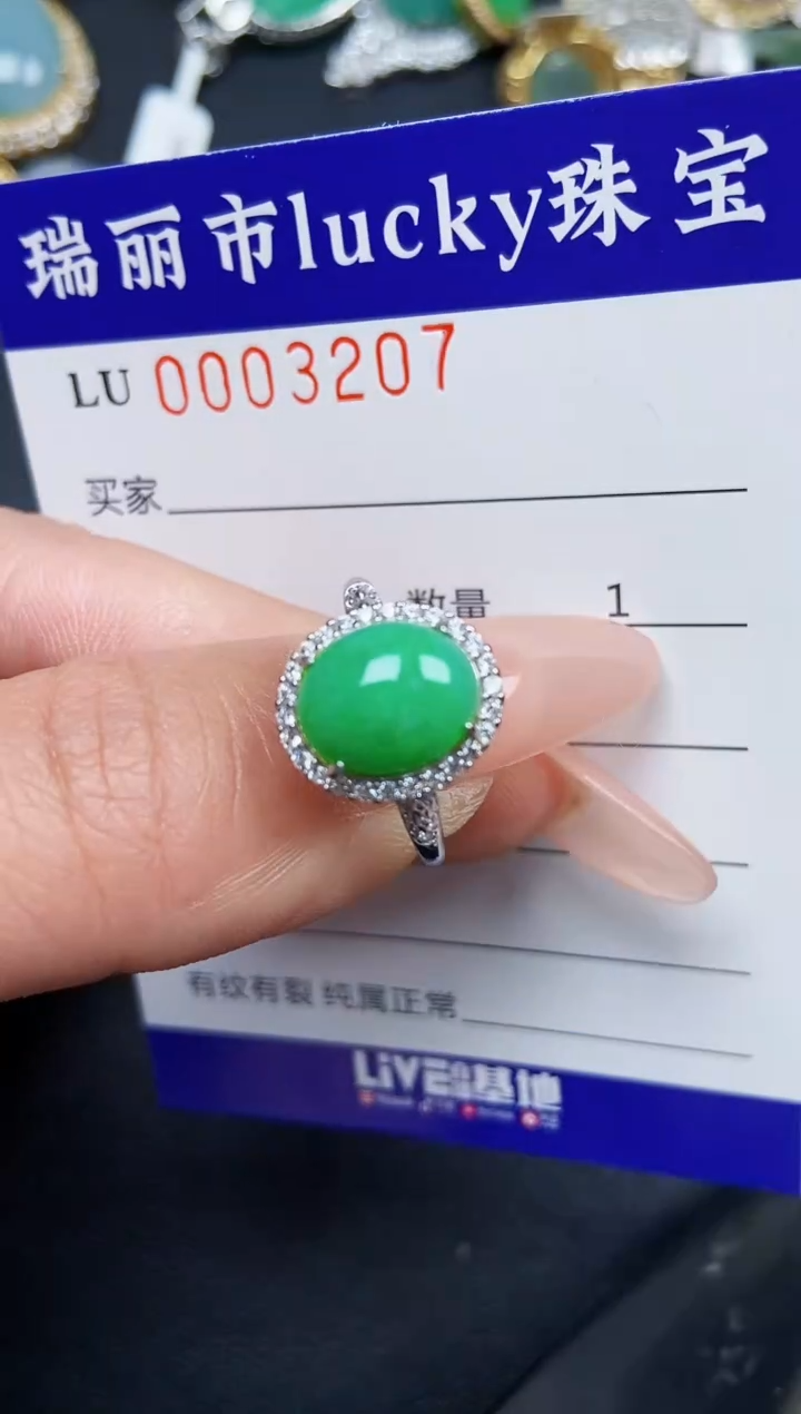 【闪购商品】翡翠颈饰银S925镶嵌3207