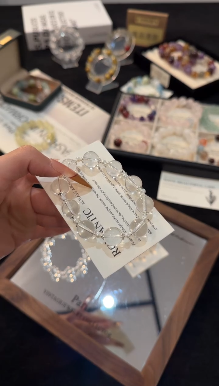 未镶嵌手链水晶白水晶x2170