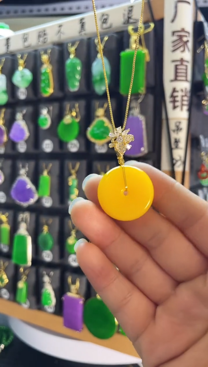 【闪购商品】翡翠耳饰银S925镶嵌看吊坠