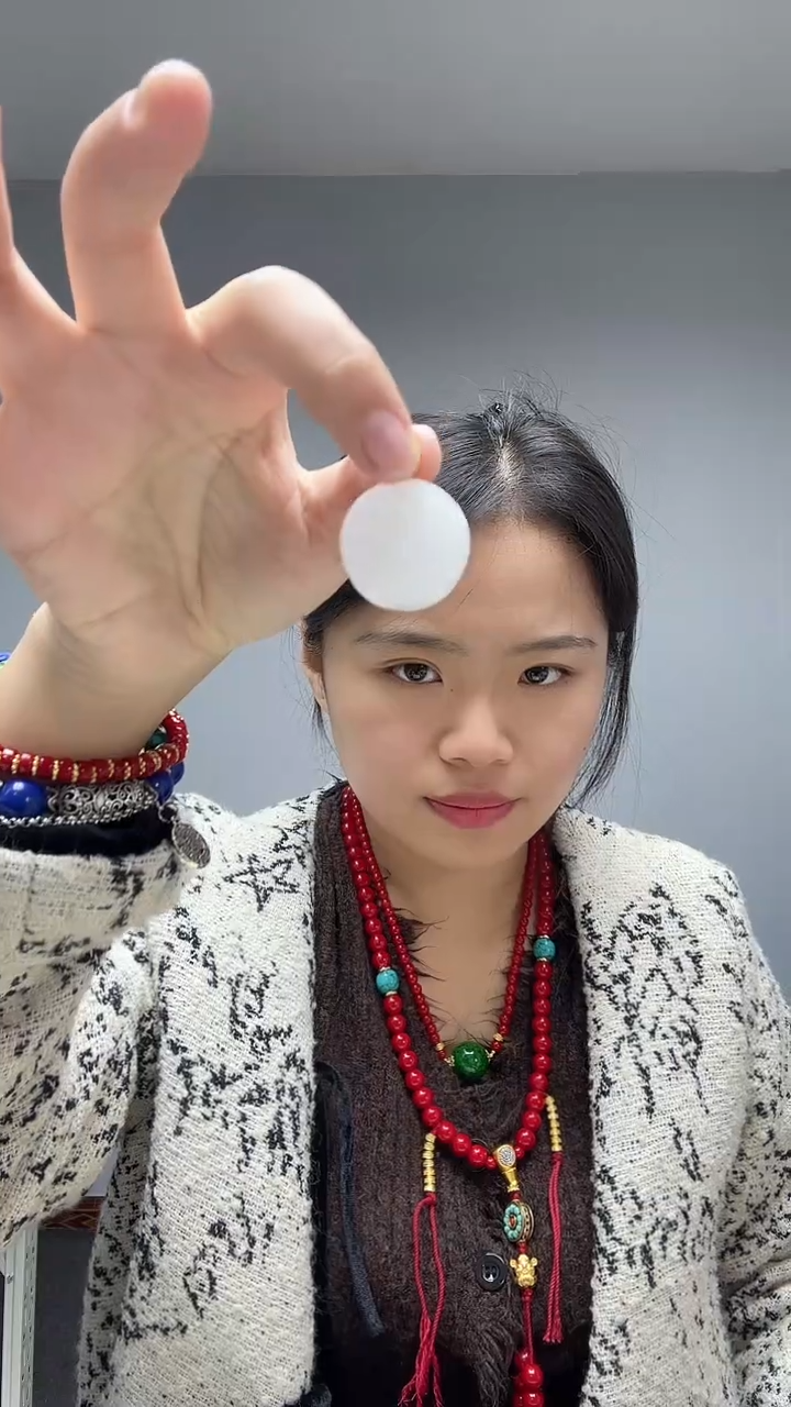 颈饰14K金镶嵌翡翠大圆珠宝高货颈饰