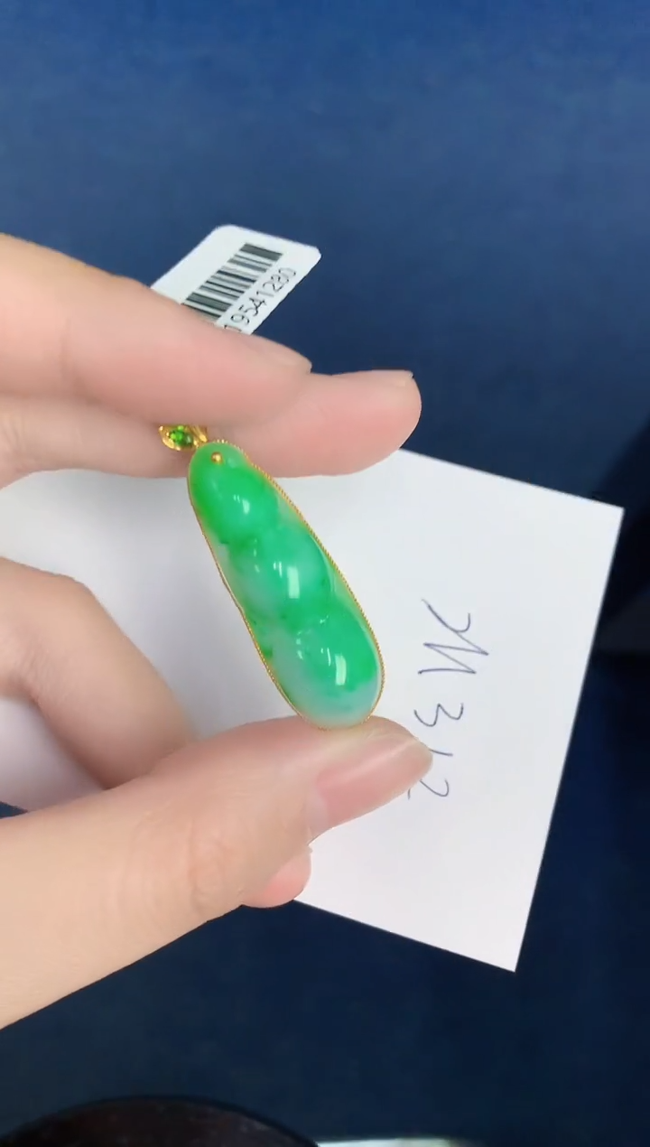 【闪购商品】翡翠颈饰18K金镶嵌000000000