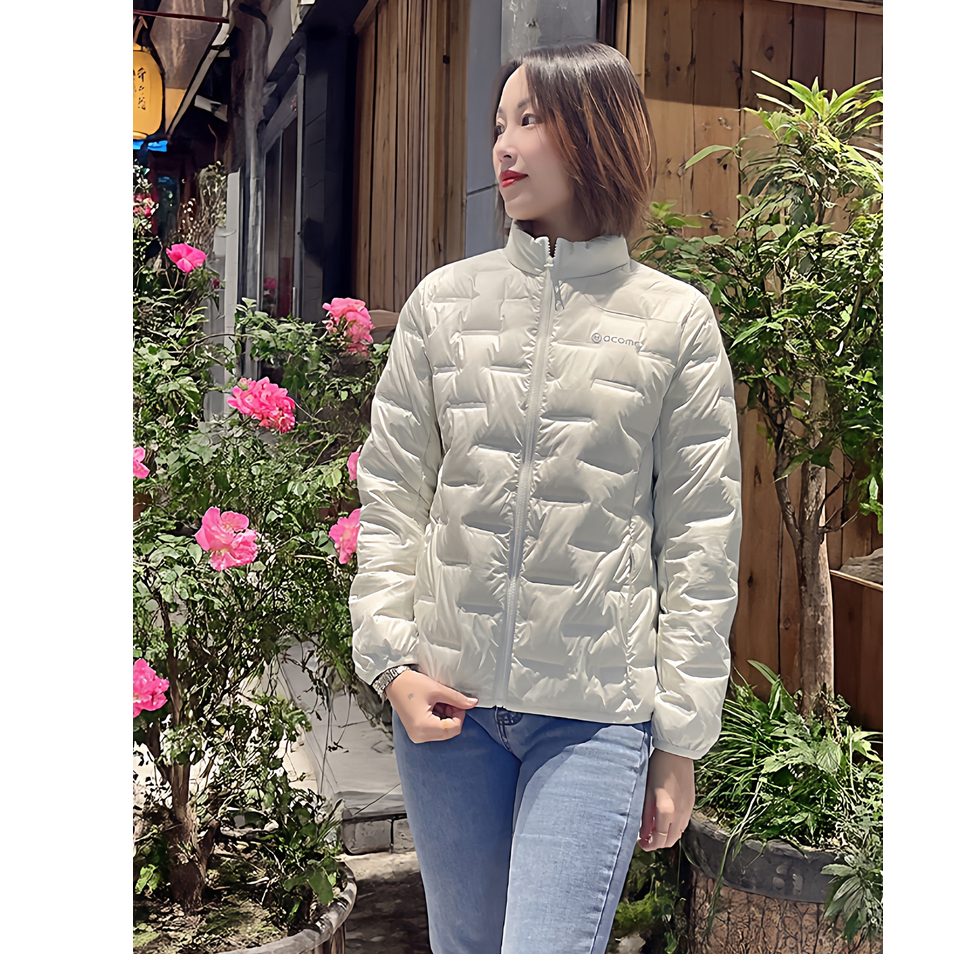 秋冬女轻薄羽绒服立领保暖轻盈羽绒内胆