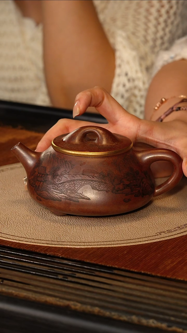 茶壶紫砂宜兴紫砂GHR 邵家泥 石瓢