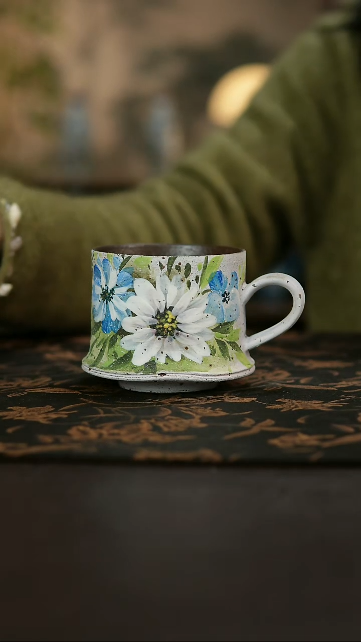 景德镇陶瓷杯碗柴烧多人