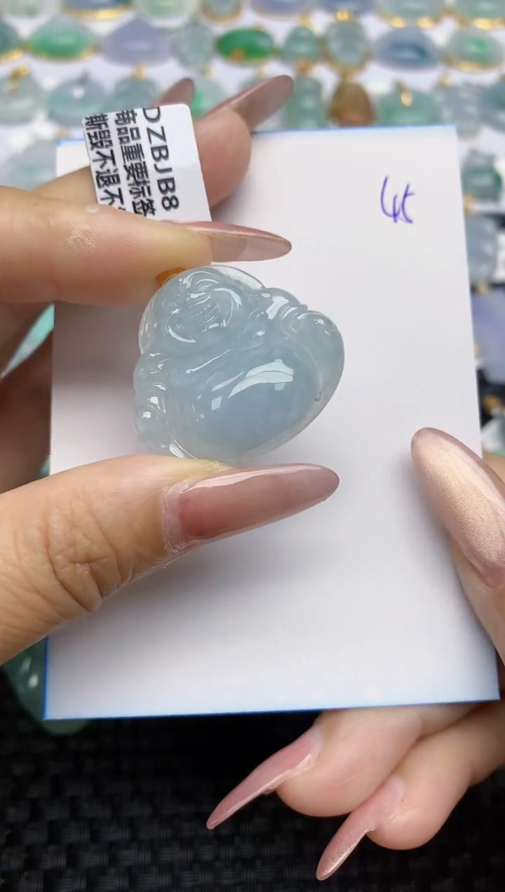 【闪购商品】翡翠颈饰18K金镶嵌天然A货翡翠 45