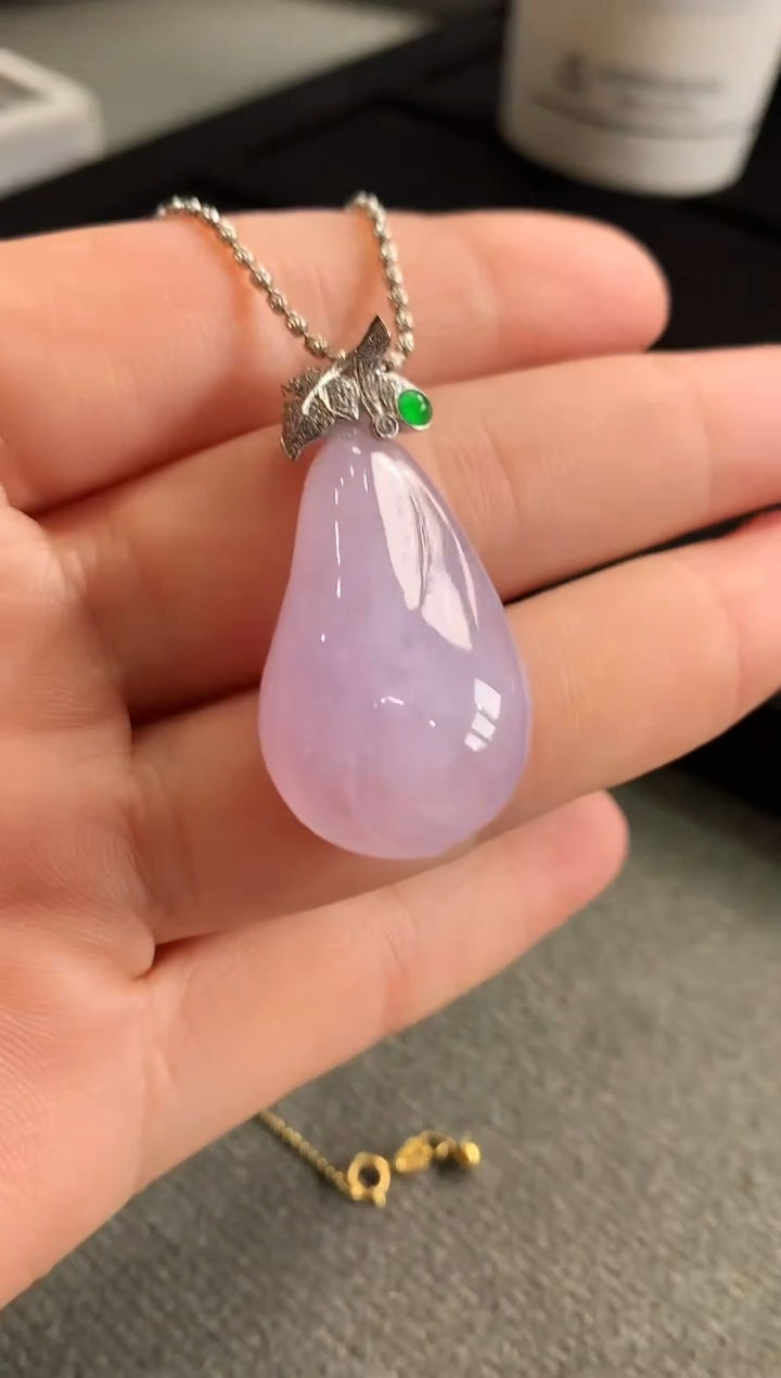 【闪购商品】翡翠吊坠(不含链)18K金镶嵌吊坠