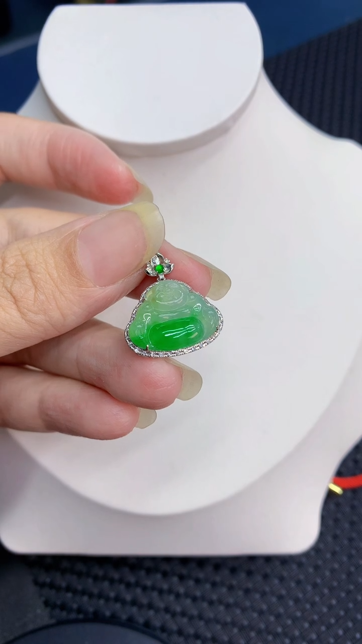 【闪购商品】翡翠颈饰18K金镶嵌            8