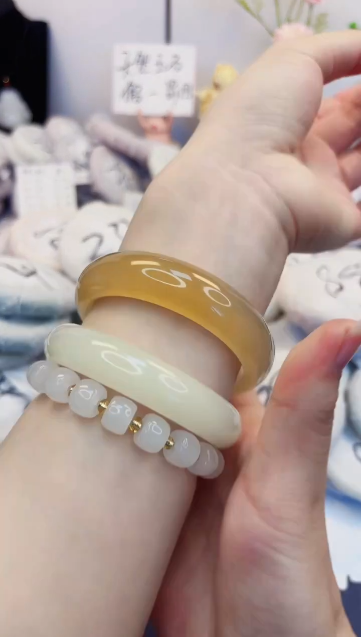 【闪购商品】石英质玉手镯未镶嵌273-财气镯-圈口58