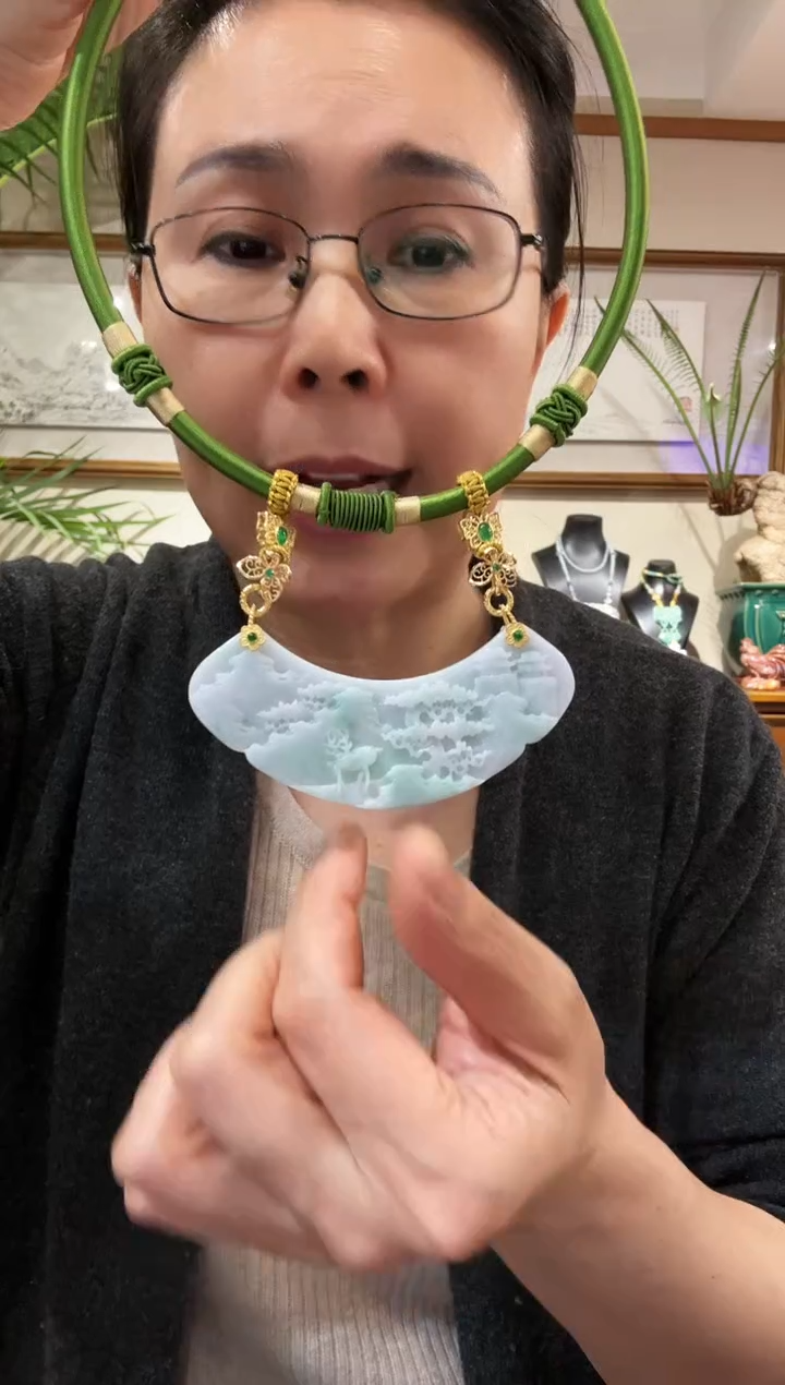 【闪购商品】翡翠颈饰未镶嵌国风